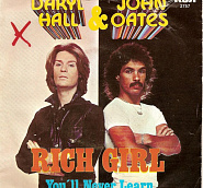 Daryl Hall & John Oates - Rich Girl notas para el fortepiano