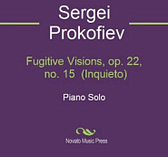 Sergei Prokofiev - Visions fugitives op. 22 No.15 Inquieto notas para el fortepiano
