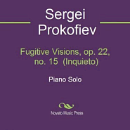 Sergei Prokofiev - Visions fugitives op. 22 No.15 Inquieto notas para el fortepiano