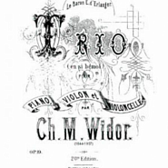 Charles-Marie Widor - Piano Trio in B-flat Major, Op. 19: I. Allegro notas para el fortepiano