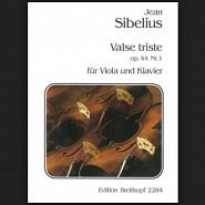 Jean Sibelius - Valse triste, op. 44 nr. 1 notas para el fortepiano