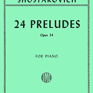 Dmitri Shostakovich - Прелюдия Ля минор, op.34 №2 notas para el fortepiano