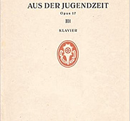 Max Reger - Aus der Jugendzeit, Op.17: No.9 Weihnachtstraum notas para el fortepiano
