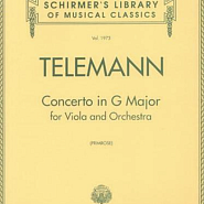 Georg Philipp Telemann - Viola Concerto in G Major, TWV 51:G9: III. Andante notas para el fortepiano