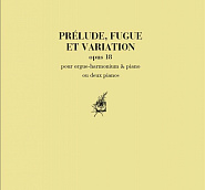 Cesar Franck - Prelude, Fugue et Variation, Op. 18 notas para el fortepiano