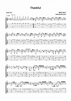 Beth Hart Thankful Acordes Tablaturas Para Guitarra En Note Store Guitarra Tablaturas Sku Gta0033385 Habataitara modorenai to itte mezashita no wa aoi aoi ano sora kanashimi wa mada oboerarezu setsunasa wa ima tsukami hajimeta anata e to idaku kono kanjou mo. notas para el fortepiano en los formatos pdf midi xml