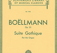 Leon Boellmann - Suite Gothique, Op.25: II. Menuet gothique notas para el fortepiano