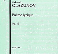 Alexander Glazunov - Poeme Lyrique, Op. 12 notas para el fortepiano