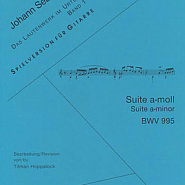 Johann Sebastian Bach - Sarabande (Suite in G minor, BWV 995) notas para el fortepiano