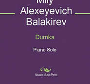 Mily Balakirev - Dumka notas para el fortepiano