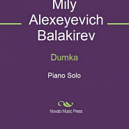 Mily Balakirev - Думка notas para el fortepiano