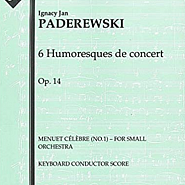 Ignacy Jan Paderewski - 6 Humoresques de concert, Op.14: No.1 Minuet in G major notas para el fortepiano