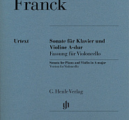 Cesar Franck - Violin Sonata: Part 1, Allegretto ben moderato notas para el fortepiano