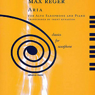 Max Reger - Aria, Op. 103a: No. 3 notas para el fortepiano