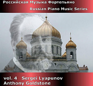 Sergei Lyapunov - Nocturne in D-Flat Major, Op. 8 notas para el fortepiano