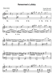 Notas, acordes Carter Burwell - Renesmee's Lullaby