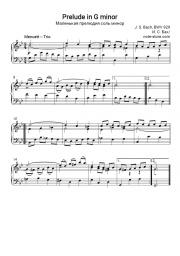Notas, acordes Johann Sebastian Bach - Prelude in G minor, BWV 929