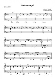 Notas, acordes Arash, Helena - Broken Angel