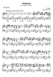 Notas, acordes Georges Bizet - Habanera (from the opera Carmen)