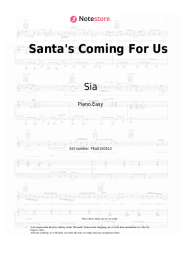 Notas, acordes Sia - Santa's Coming For Us