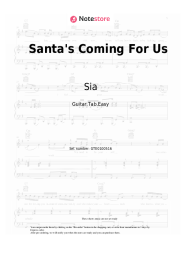 Notas, acordes Sia - Santa's Coming For Us