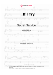 Notas, acordes Secret Service - If I Try