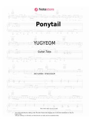 Notas, acordes YUGYEOM - Ponytail