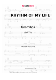 Notas, acordes Tream, treamiboii - RHYTHM OF MY LIFE