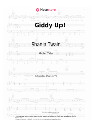 Notas, acordes Shania Twain - Giddy Up!