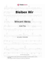 Notas, acordes Wincent Weiss - Bleiben Wir