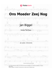 Notas, acordes Jan Biggel - Ons Moeder Zeej Nog