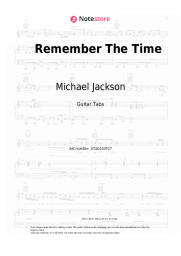 Notas, acordes Michael Jackson - Remember The Time