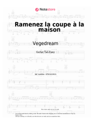 Notas, acordes Vegedream - Ramenez la coupe à la maison