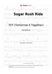 Notas, acordes TXT (Tomorrow X Together) - Sugar Rush Ride