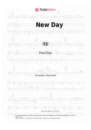 Notas, acordes INI - New Day