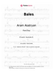 Notas, acordes Aram Asatryan - Bales