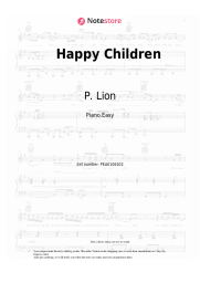 Notas, acordes P. Lion - Happy Children