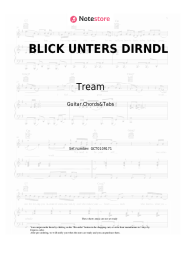 Notas, acordes Tream - BLICK UNTERS DIRNDL