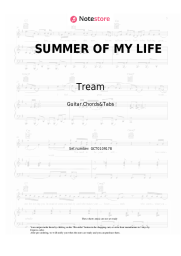 Notas, acordes Tream - SUMMER OF MY LIFE