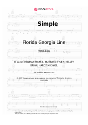 Notas, acordes Florida Georgia Line - Simple