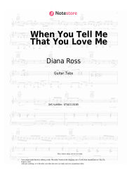 Notas, acordes Diana Ross - When You Tell Me That You Love Me