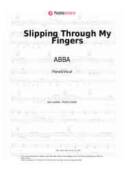 Notas, acordes ABBA - Slipping Through My Fingers