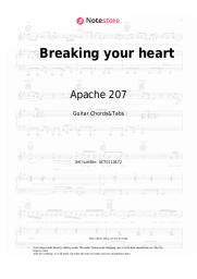 Notas, acordes Apache 207 - Breaking your heart