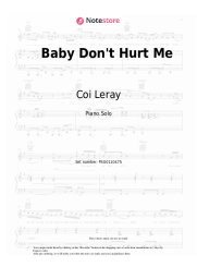 Notas, acordes David Guetta, Anne-Marie, Coi Leray - Baby Don't Hurt Me