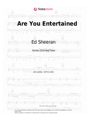 Notas, acordes Russ, Ed Sheeran - Are You Entertained