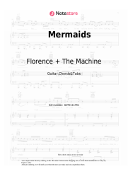 Notas, acordes Florence + The Machine - Mermaids