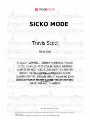 Notas, acordes Travis Scott - SICKO MODE