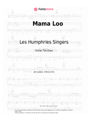 Notas, acordes Les Humphries Singers - Mama Loo