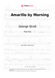 Notas, acordes George Strait - Amarillo by Morning
