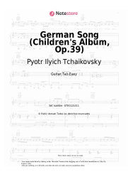 undefined Pyotr Ilyich Tchaikovsky - German Song (Children's Album, Op.39)